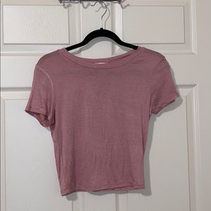 Stretchy Pink Crop Top (NWOT)